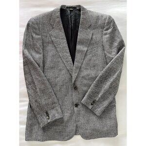 Harry Lebow 100% Silk Sz 41R Herringbone 2-Button Sport Coat Blazer Jacket Korea